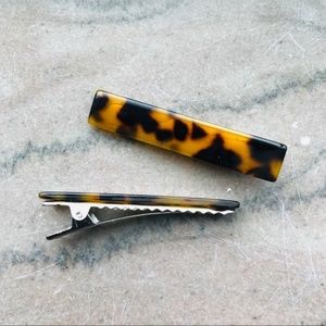 2.5" Acrylic Tortoise Alligator Clips (Set)